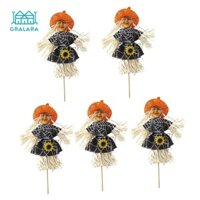 Grara 5 món Đồ trang trí phù thủy Halloween có cột chèn, Quà tặng Halloween, Ảnh