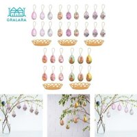 Grara 6 Miếng Trứng Phục Sinh Trang Trí Nhiều Màu Sắc Cho Phòng Khách Trang Trại