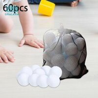 Grara 60 Quả Cầu Tuyết Giả Màu Trắng 2 inch Quà Tặng Thực Tế Cho Đồ Trang Trí Giáng Sinh
