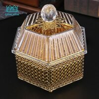Grara Acrylic Lọ Kẹo Bình Bàn Trung Tâm Lưu Trữ Hộp Đựng Bánh Quy Cho Phòng Khách Nhà Bếp Quầy Trang Trí Nhà