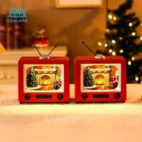 Grara TV Hình Hộp Nhạc Ông Già Noel Hình Trang Trí Giáng Sinh Tay Thủ Công
