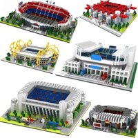 Great Football Stadium Field Gym Model Building Block sets Spain England Soccer Club Gymnasium Construction