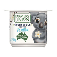 Greek Style Yogurt Vanilla Farmers Union 90G