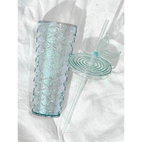 💦🥤🥤Green Jeweled Kèm topper đuôi cá 🩷