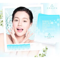 GREEN - Mặt nạ collagen tươi, thải độc và phục hồi da tổn thương ( một hộp 5 miếng)
