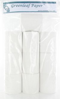 Greenleaf Calculator POS Receipt Thermal Paper Rolls (10 Rolls - White) - 3 1/8 Inch x 273 ft - Used in Ithaca/IBM/NCR/Star Micronics/Epson/VeriFon...