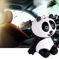 Grendany Store Điều Chỉnh Tắt Tiếng 120ml Panda Xe Họ Máy Phun Sương Tạo Ẩm Khuếch Tán Tinh Dầu Hương Thơm Tinh Dầu Mát Sương Tạo Ẩm 75x105x120MM