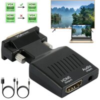 Greo Mini VGA Sang HDMI Full HD 1080P Video Âm Thanh Chuyển Đổi Laptop Với Tivi AV 2019