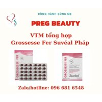 Grossesse Fer Suvéal vitamin tổng hợp cho bà bầu hộp 2 vỉ x 15 viên nang Pháp