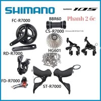 Group Bộ chuyển động 105 R7000 phanh 2 ốc Shimano - bộ