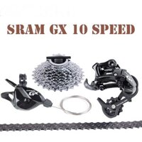 Groupset SRAM GX 10 Speed 4 Món Củ Đề Sau Tay & Bấm Xả &Xích và Líp 11-32T 1030