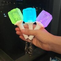 Grouptree Mini Lightstick Móc Khóa Đèn LED Móc Khóa Phát Sáng Dính Móc Chìa Khóa Backpcak Mặt Dây Chuyền Trang Trí Cho Người Hâm Mộ Kpop Quà Tặng VN
