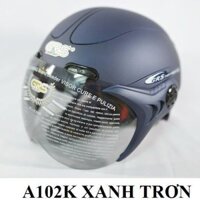 GRS A102K Xanh Mực Nhám gọn nhẹ, nón bảo hiểm đẹp cho nam nữ