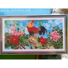 Tranh đính đá H934 - Gà trống