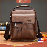 GS Túi xách chống trộm sức chứa lớn bằng da PU cao cấp cổ điển Jeep sang trọng cho nam túi đeo vai bag-M129 đeo chéo cfj4