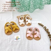 (GS067) (0-18m) Dép sandal dành cho bé gái (PUPPY KIDS) Sandals vải chéo