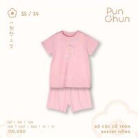 GS152 - 6M/5Y Bộ cộc cổ tròn Bakery hồng