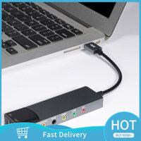 Gsd Card Âm Thanh USB Sợi Quang SPDIF Card Âm Thanh Máy Tính Bên Ngoài Đa Năng Card Âm Thanh Hỗ Trợ AC-3 Cho DTS Tương Thích 5.1 Âm Thanh Theo Dõi