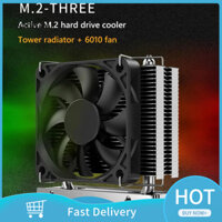 Gsd Tản Nhiệt M2 2280 Tản Nhiệt Đĩa Cứng Thể Rắn Với Quạt 6010 Bộ Tản Nhiệt SSD PCI-E 4.0 / 5.0 Tản Nhiệt Nhôm Làm Mát Tấm Nhiệt