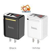 GSF CỦ SẠC HOCO C39 C39A (MẪU MỚI 2018) MAX 5V-2.4A (12W) ✓ 2 CỔNG USB ✓ LED HIỂN THỊ DÒNG ĐIỆN✓ IC ỔN ĐỊNH ĐIỆN ÁP 95 V