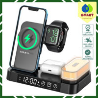 GSmart - Đế Sạc Nhanh Không Dây 20W 3 Trong 1 dành cho nhà Táo Qi Wireless Charger With LED Light