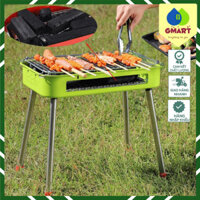 GSmart - Lò nướng điện và than tích hợp 2 trong 1 điều chỉnh nhiệt Electric BBQ Grill