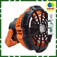 GSmart - Quạt Cắm Trại Di Động Ngoài Trời Đèn LED X10 - Pin Lithium Điều Khiển Từ Xa