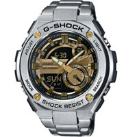 GST-210D-9A | Đồng Hồ Casio | G-Shock | G-STEEL | Dây Kim Loại | Chống Va Đập | WR20BAR