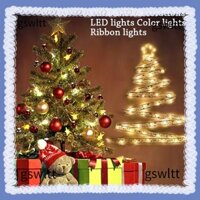 Gswltt ribbon fairy light holiday trang trí trang trí cây thông noel đèn ngôi sao