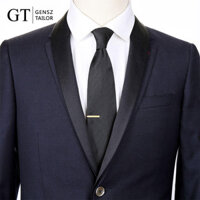 Gt Shencheng Sáng Tạo Mini Siêu Ngắn Vàng Bạc Cà Vạt Kẹp Nam Công Sở Đơn Giản Áo Sơ Mi Kẹp Hộp Quà Tặng