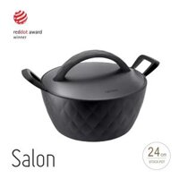 GTH3244-IH – Nồi cao Lock&Lock Salon 2 tay cầm 24cm (Có thể sử dụng bếp từ ) – Màu đen