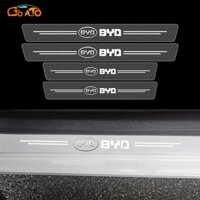 GTIOATO 4 Chiếc Trong Suốt Sợi Carbon Miếng Dán Bảo Vệ Viền Cửa DáN CửA Ô Tô Phụ KiệN Ô Tô Cho BYD F0