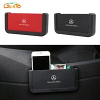 GTIOATO Hộp Đựng Điện Thoại Trên Oto Hộp Đựng Điện Thoại Trên Xe Túi Đựng Điện Thoại Trên Ô Tô Khay ĐựNg Đồ Ô Tô HộP ĐựNg Đồ TrêN Ô Tô Phụ Kiện Xe Hơi Cho Mercedes Benz W124 W204 C300 GLC300 W212 S500 Benz AMG W205 W203 E300 CLA AMG G63