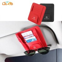 GTIOATO Tấm Che Nắng Ô Tô Ví ĐựNg ĐăNg KiểM Xe Ô Tô Ví ĐựNg GiấY Tờ Xe Ô Tô TúI ĐựNg GiấY Tờ Xe Ô Tô Kẹp Kính Ô Tô ThùNg ĐựNg Đồ Ô Tô Phụ KiệN Ô Tô Cho Mercedes Benz W124 W204 C300 GLC300 W212 S500 Benz AMG W205 W203