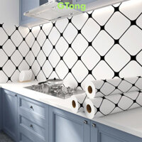 Gtong Chống Nước Chống Dầu Giấy Dán Tường Trang Trí Nhà Bếp Giấy Dán Tường Bếp Dày Chịu Nhiệt Độ Cao Miếng Dán Tủ Để Bàn Tự Dính Độ Ẩm @