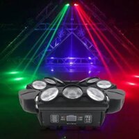 [GTP]ĐÈN MOVING 9 MẮT+LASER -DÙNG LÀM ĐÈN TRUNG TÂM CHO QUÁN BAR , VŨ TRƯỜNG,,,