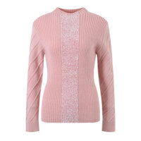 GTUN Self-Portrait Unique Design Ribbed Knit Sweater Base Shirt Top2023Autumn Winter New Style Elegant Commuting Soft Fleece Sweater