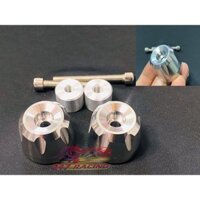 Gù Inox Phay 304 nặng 300g gắn nhiều loại xe máy,moto,pkl...chống rung lắc ở tốc độ cao