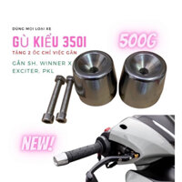 Gù tay lái inox 304 kiểu Sh 300i loại 0,5kg kèm ốc bắt
