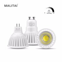 GU10 Bóng Đèn LED Đèn 110V 220V 3W 5W 7W MR16 LED DC/AC 12 V-24 V Thay Đổi Độ Sáng COB LED Đèn Rọi Nhôm AC85V-265V GU5.3 Spotlight