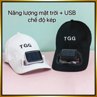 GUANHUA Mũ Quạt Năng Lượng Mặt Trời Có Thể Điều Chỉnh Dây Cáp Sạc USB Chất Lượng Cao Cho Người Lớn Và Trẻ Em