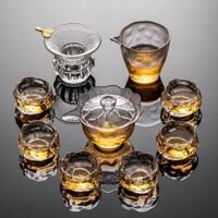 Guanyun Kung Fu trà đặt bộ nhỏ hộ gia đình Nhật Bản ấm trà thủy tinh tách trà văn phòng tiếp nhận c