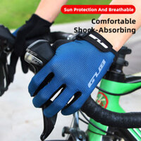 Gub Đi Xe Đạp Găng Tay Dài MTB Xe Đạp Đường Bộ GEL Silicone Chống Sốc Độ Đàn Hồi Cao Thoáng Khí Full Ngón Găng Tay Màn Hình Cảm Ứng