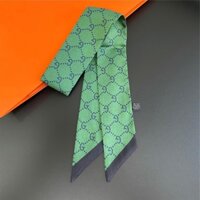 Gucc1 G Thư Gói Túi Buộc Túi Tay Cầm Nẹp Khăn Lụa Đầu Mùa Hè Nhỏ Ruy Băng Dài Satin Khăn Gói Phụ Kiện