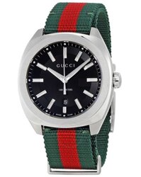 GUCCI BLACK DIAL WATCH YA142305