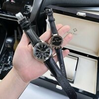 Gucci Chronograph |Cặp Đôi |Mặt Tròn 6 kim |Dây Da Màu Đen |Size 42x29mm