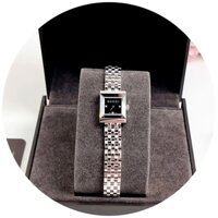 Gucci G-Frame |Nữ Giới |Mặt Vuông Đen |Dây Kim Loại Silver |Máy Pin (Quartz) |Size 19mm