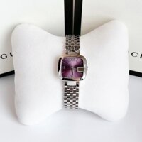 Gucci G-Gucci Small Steel  Purple Dial YA125518 (  YA125523 ) 23x24mm - Đồng Hồ Nữ