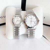 Gucci G Timeless White YA126401 và YA126501 – Đồng Hồ Cặp