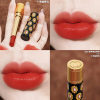 Gucci Gucci Thin Ống Son môi 515 Orange Red Brown 25 Dâu đỏ 204 214 516 Retro Water Lip Balm 514 son thỏi black rouge rose velvet lipstick